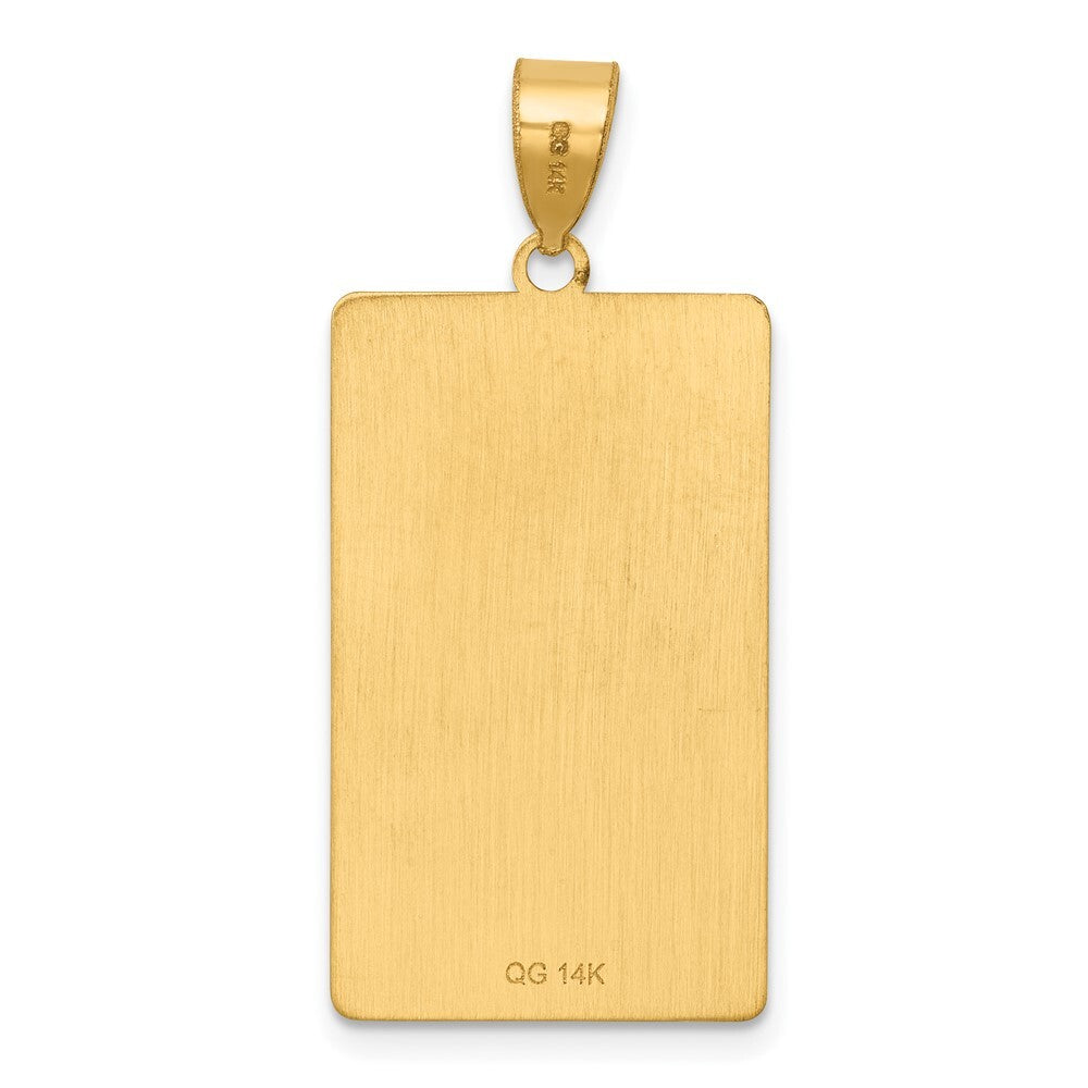 14k Yellow Gold The Sun Tarot Card Pendant for Women