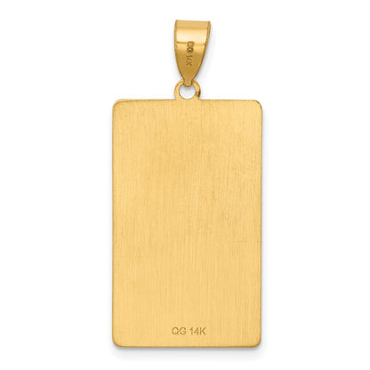 14k Yellow Gold The Sun Tarot Card Pendant for Women