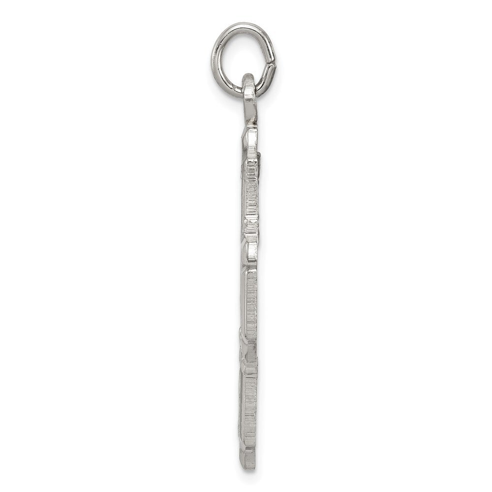 Sterling Silver 4-way Reversible Medal Pendant Holiday Gift for Women