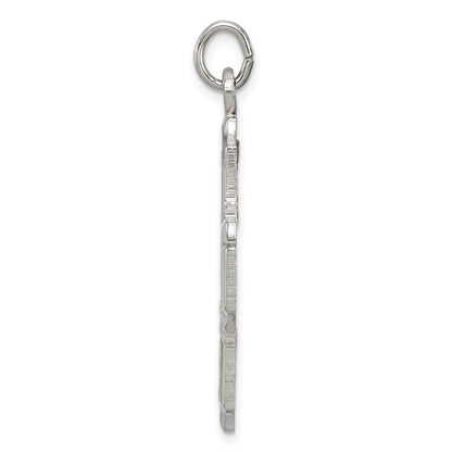 Sterling Silver 4-way Reversible Medal Pendant Holiday Gift for Women
