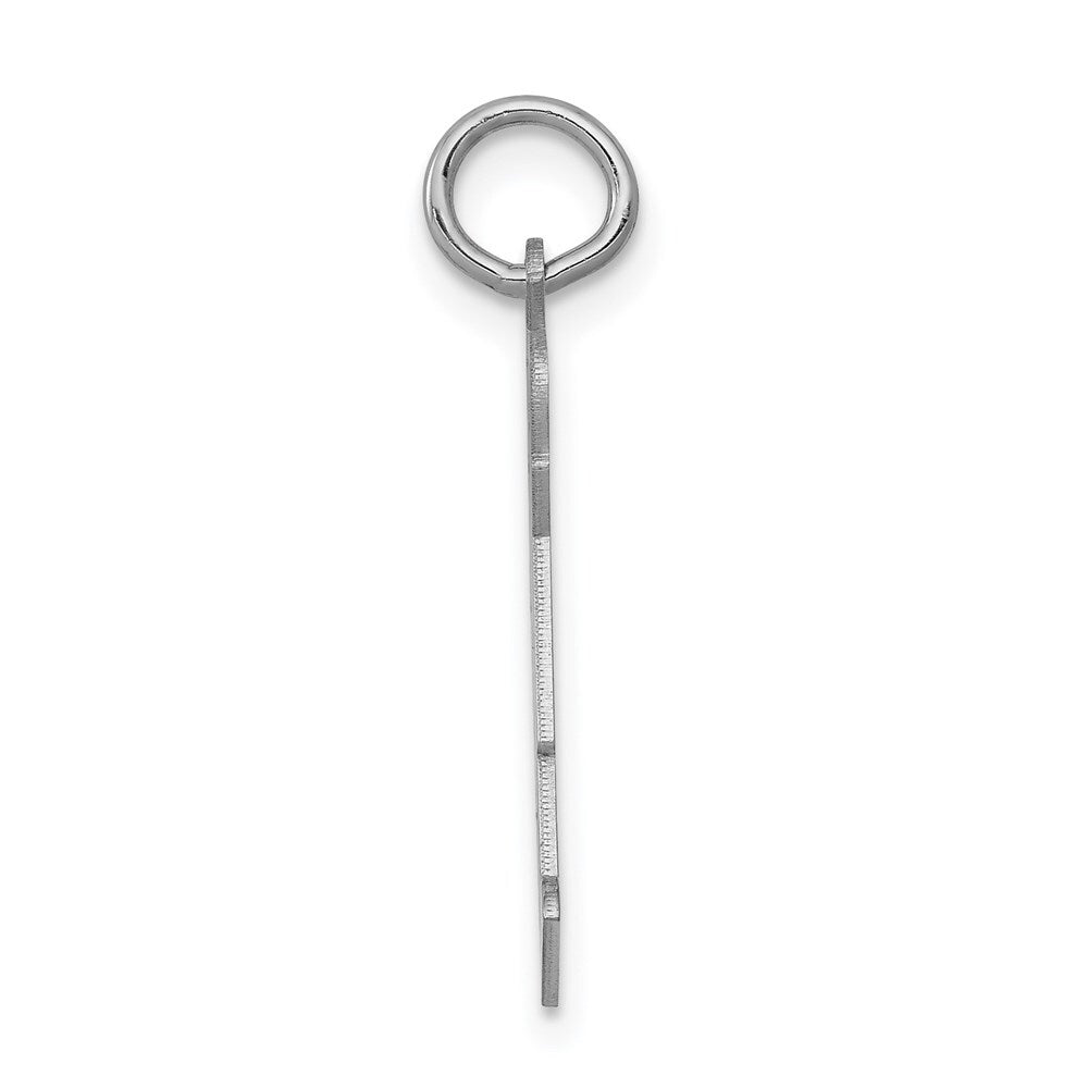 14k White Gold Kid Charm Pendant for Women