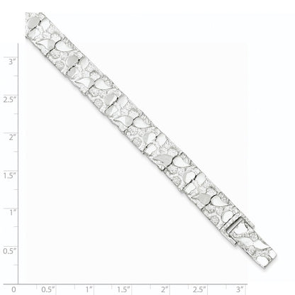 Sterling Silver 9mm Nugget Bracelet