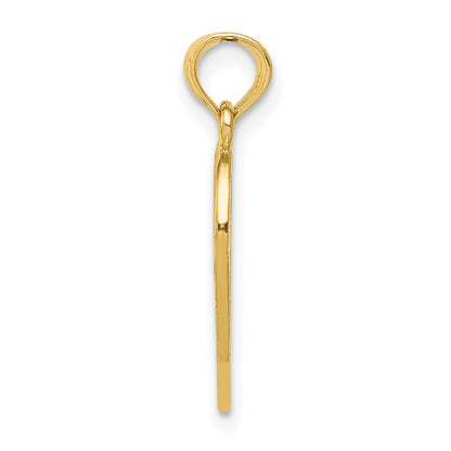 14k Yellow Gold Enameled MOTHER - DAUGHTER Break-apart Pendant for Women