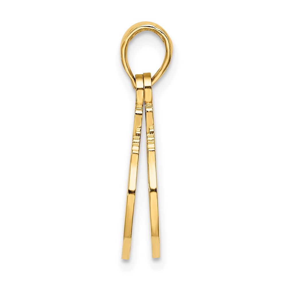 14k Yellow Gold 2-Piece Handcuffs Charm