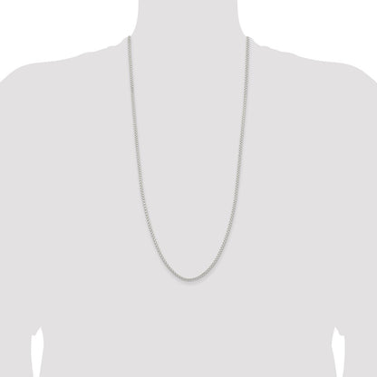 Sterling Silver 2.6mm Round Box Chain