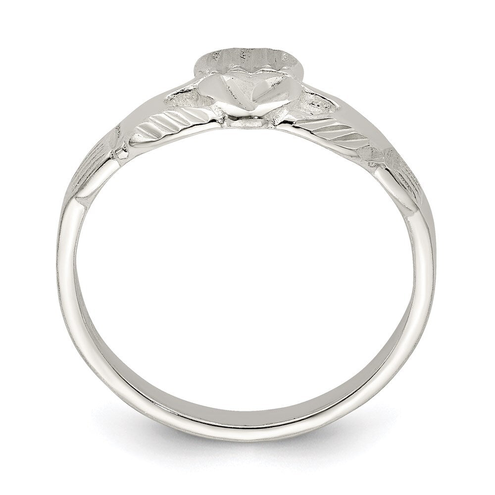 Sterling Silver Claddagh Ring Size 8