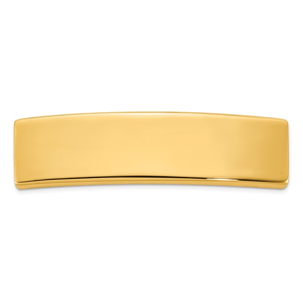 14k Yellow Gold 48x12x1.75 mm ID Plate