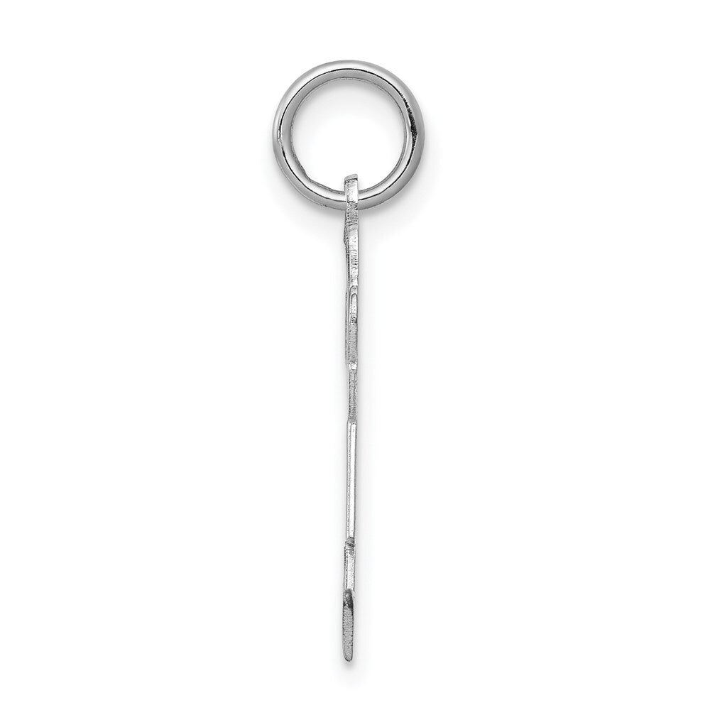 14k White Gold Kid Charm Pendant for Women