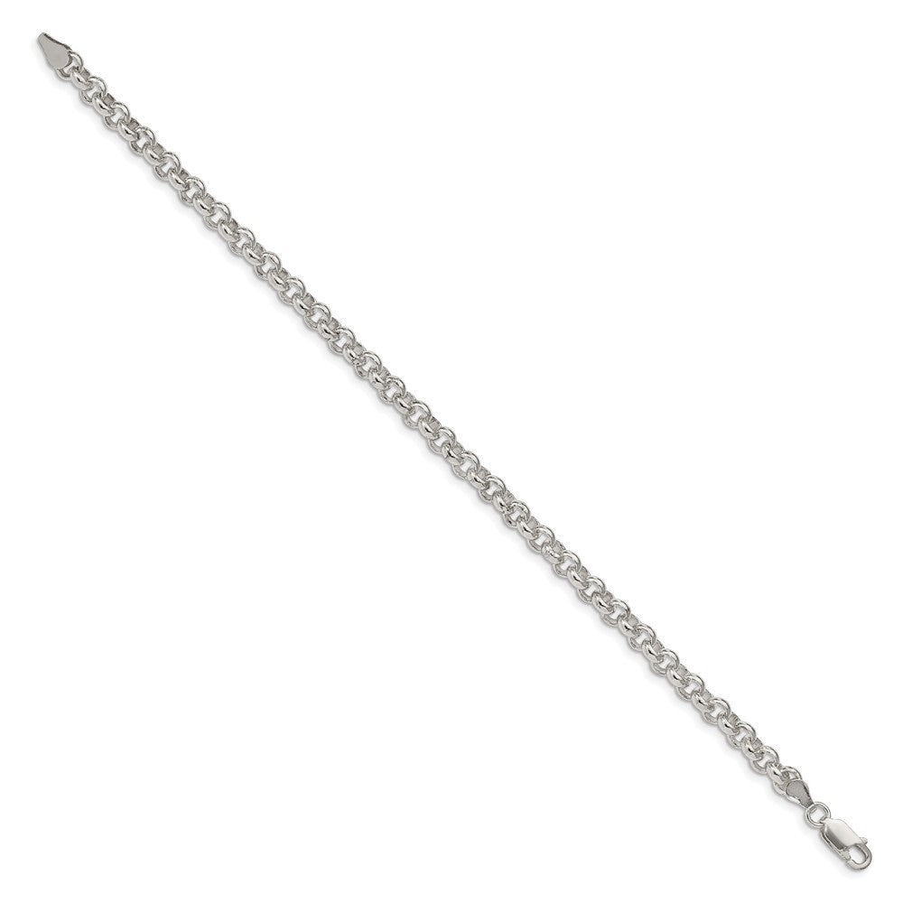 Sterling Silver 5mm Rolo Chain Bracelet