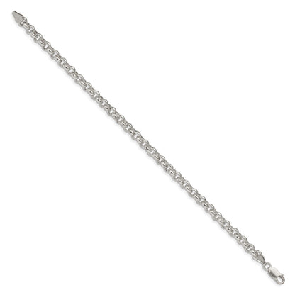 Sterling Silver 5mm Rolo Chain Bracelet