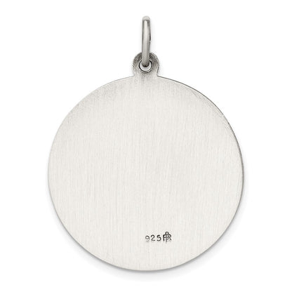 Sterling Silver Antiqued St. Christopher Medal