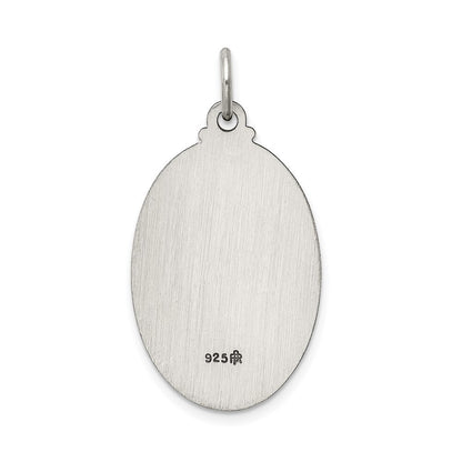 Sterling Silver Antiqued Saint Joseph Medal Pendant