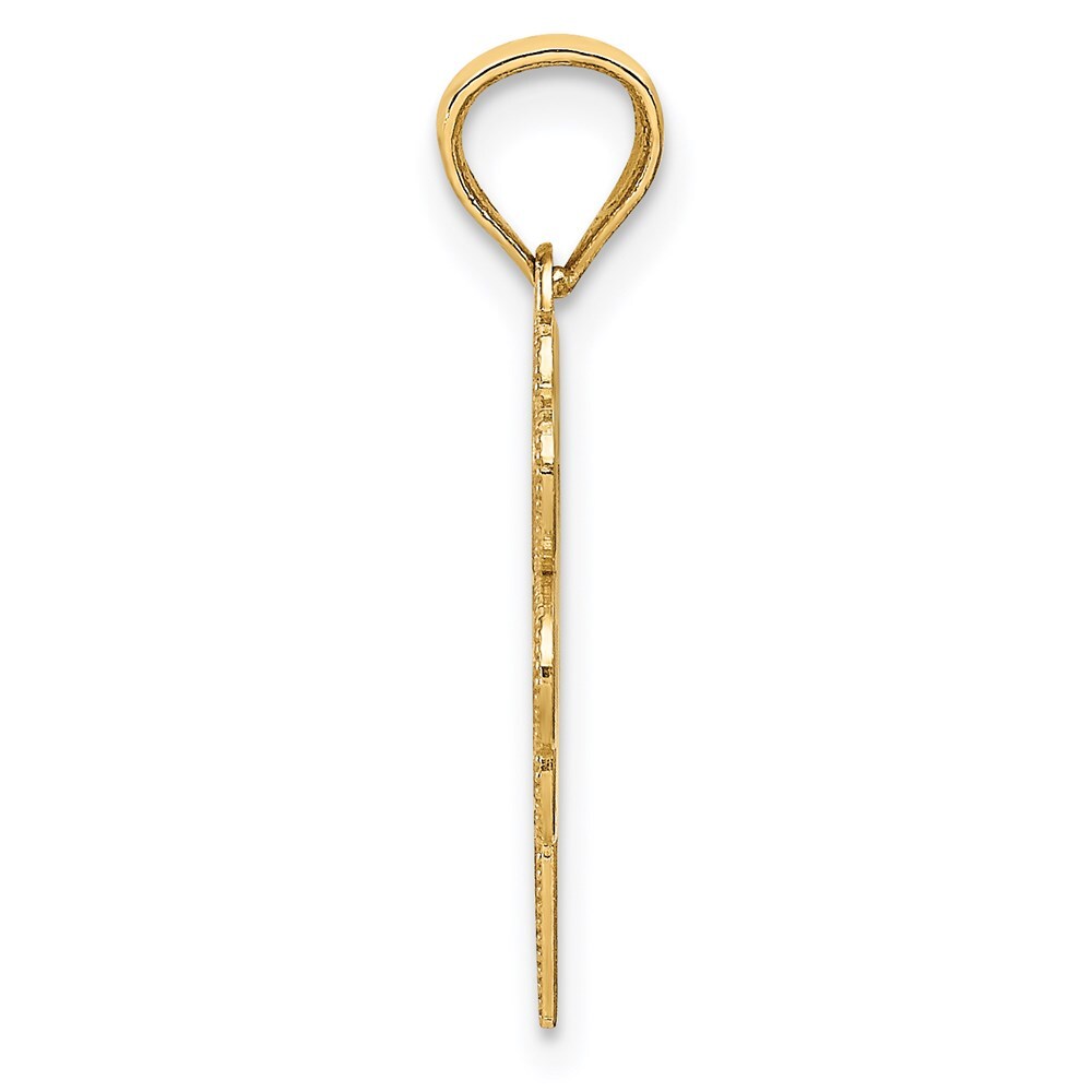 14k Yellow Gold Four Leaf Clover Pendant for Women