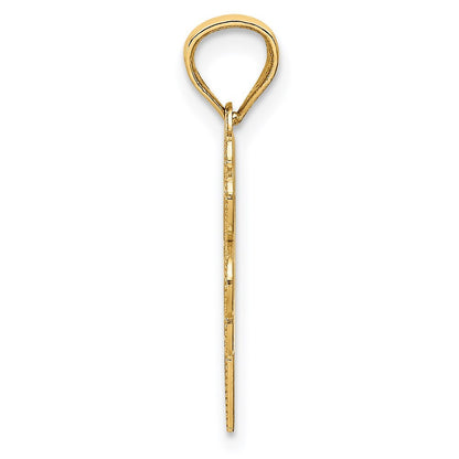 14k Yellow Gold Four Leaf Clover Pendant for Women