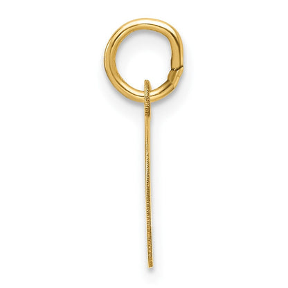 14k Yellow Gold Plain .013 Gauge Circular Engravable Disc Charm