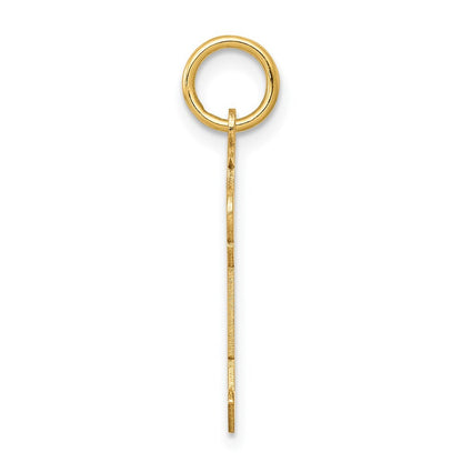 14k Yellow Gold Kid Charm Pendant for Women
