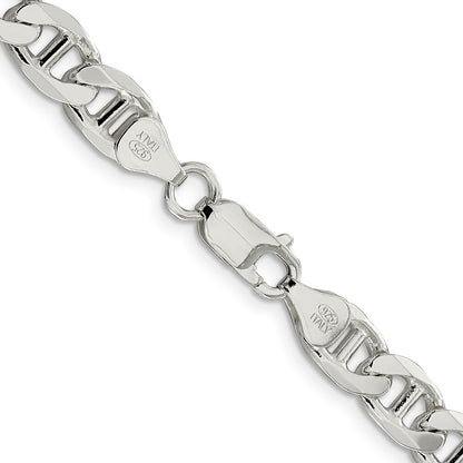 Sterling Silver 7.5mm Figaro Anchor Chain