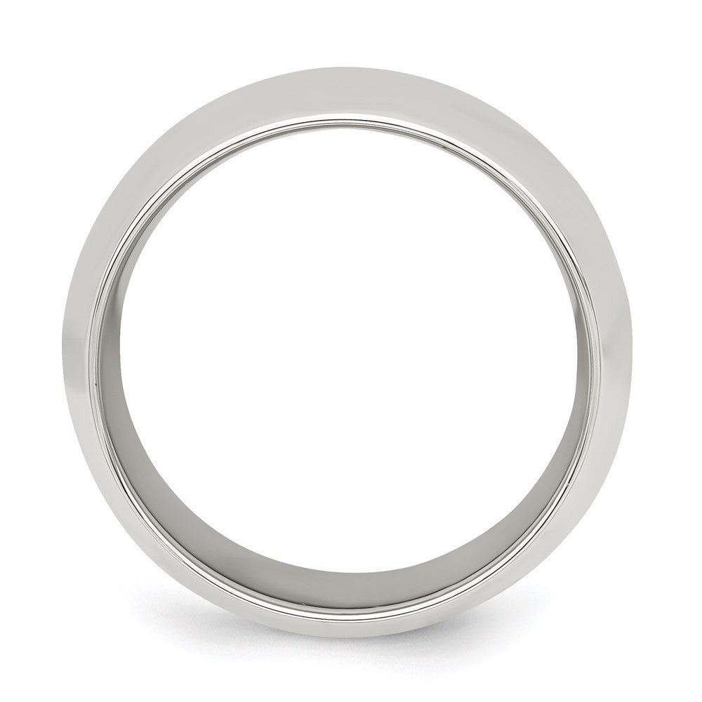 Sterling Silver 10mm Comfort Fit Size 13.5 Band Ring