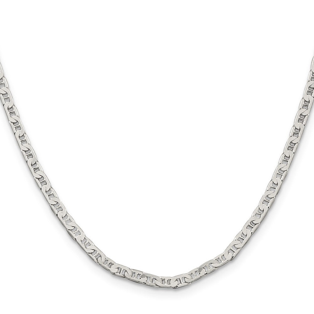 Sterling Silver 3mm Flat Anchor Chain Necklace