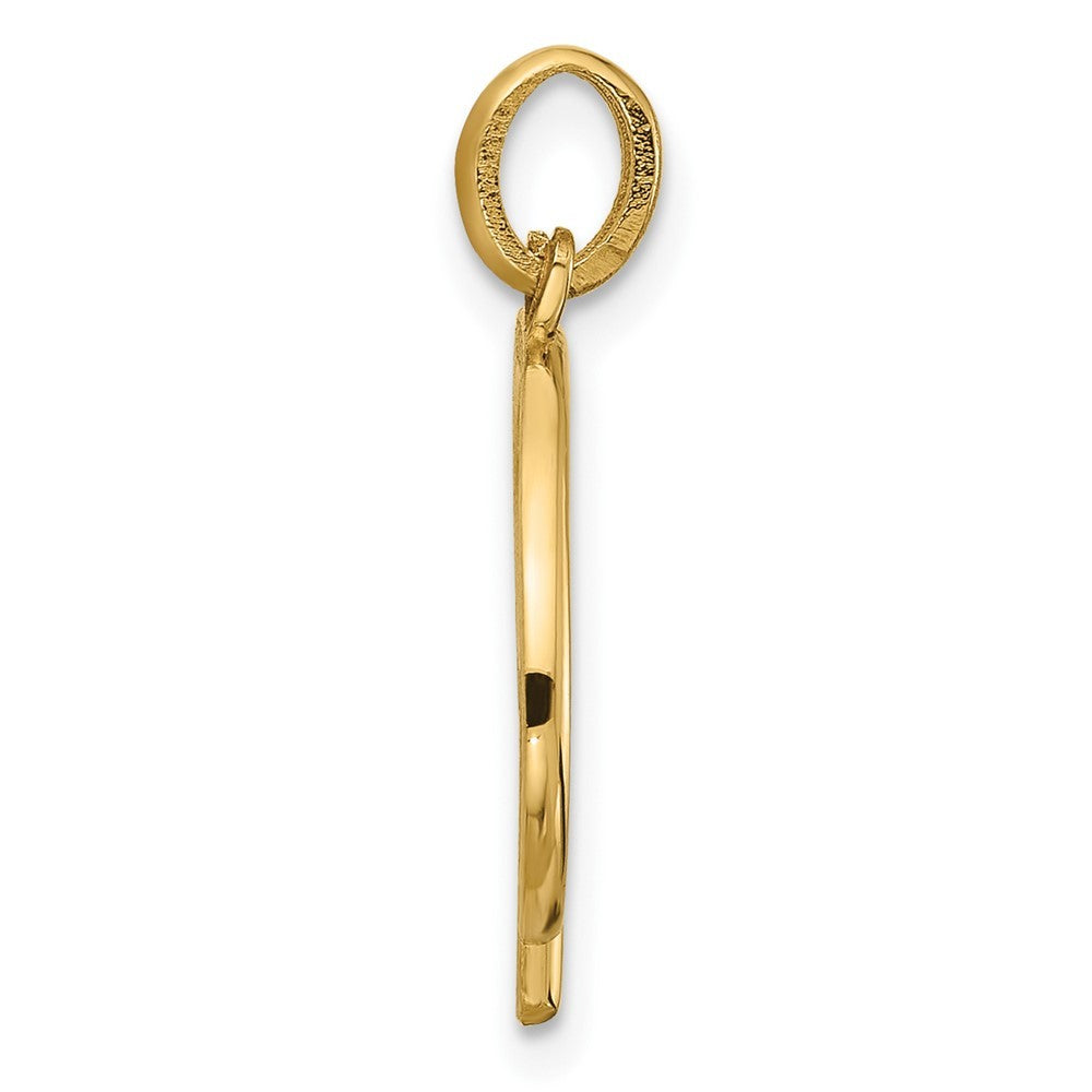 14k Yellow Gold Fancy Letter P