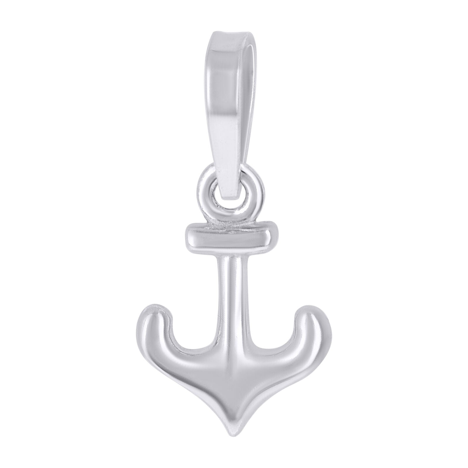 925 Sterling Silver Anchor Ocean Life Charm Pendant