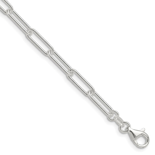 Sterling Silver Polished 4.5mm Paperclip Chain Necklace