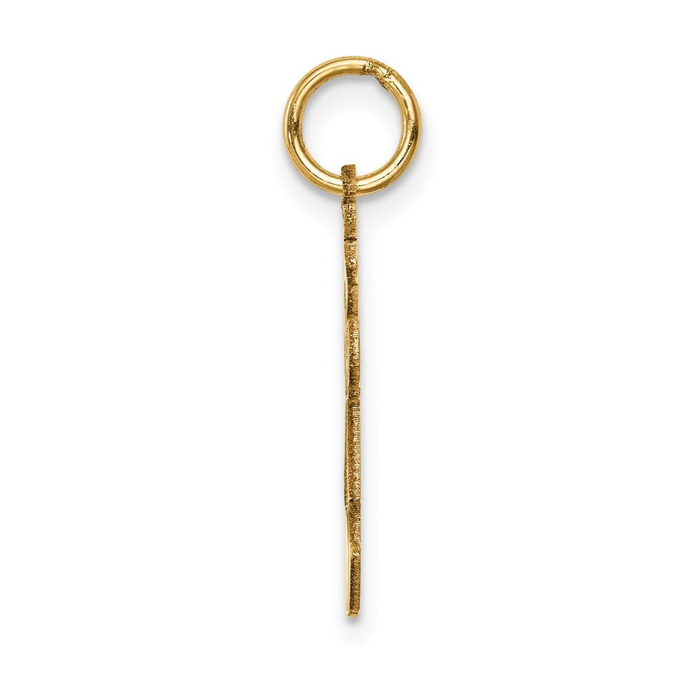 14k Yellow Gold Kid Charm Pendant for Women