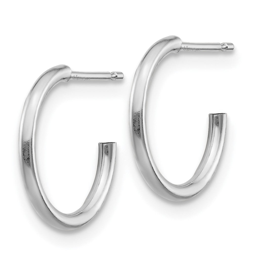 14k White Gold Hoop Earrings