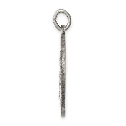 Sterling Silver Antiqued Saint Joseph Medal Pendant