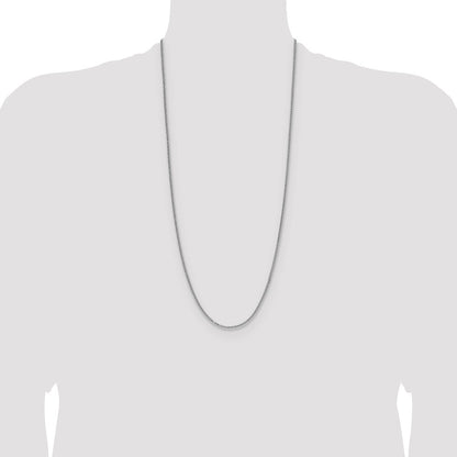 Sterling Silver 2.0mm 8 Sided Diamond-cut Double Spiga Chain