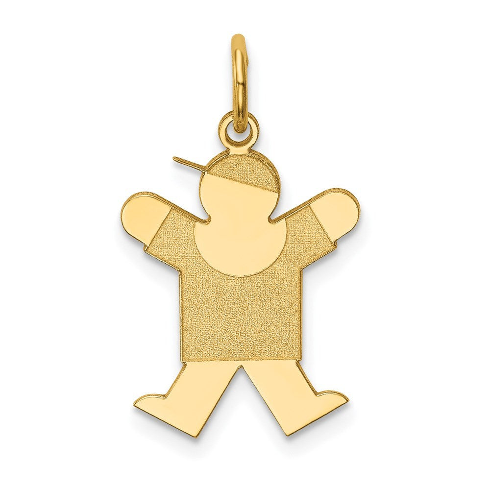 14k Yellow Gold Kid Charm