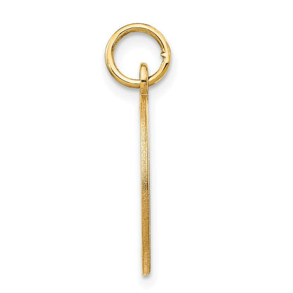 14k Yellow Gold Etched .018 Gauge Engravable Round Disc Charm