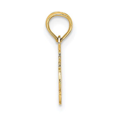 14k Yellow Gold #1 DAUGHTER Charm