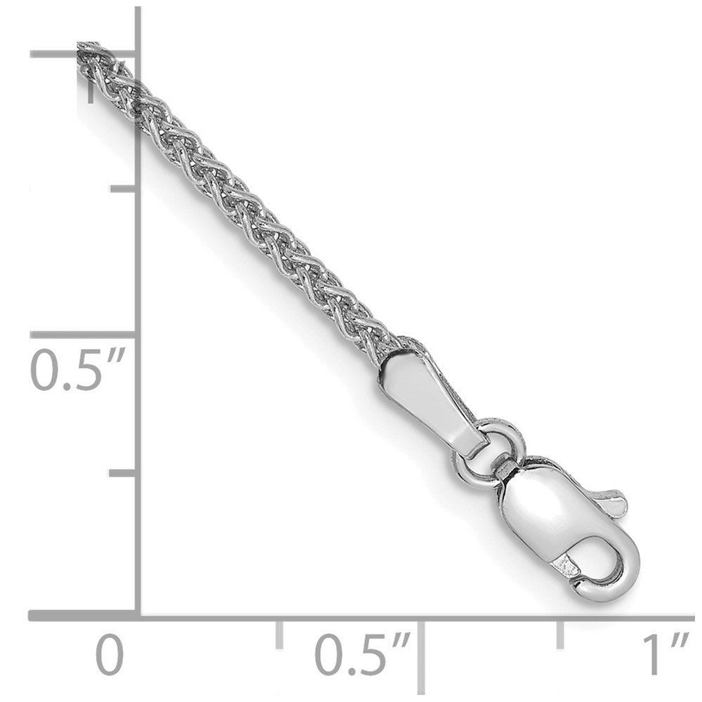 14K White Gold 7 inch 1.7mm Spiga Bracelet