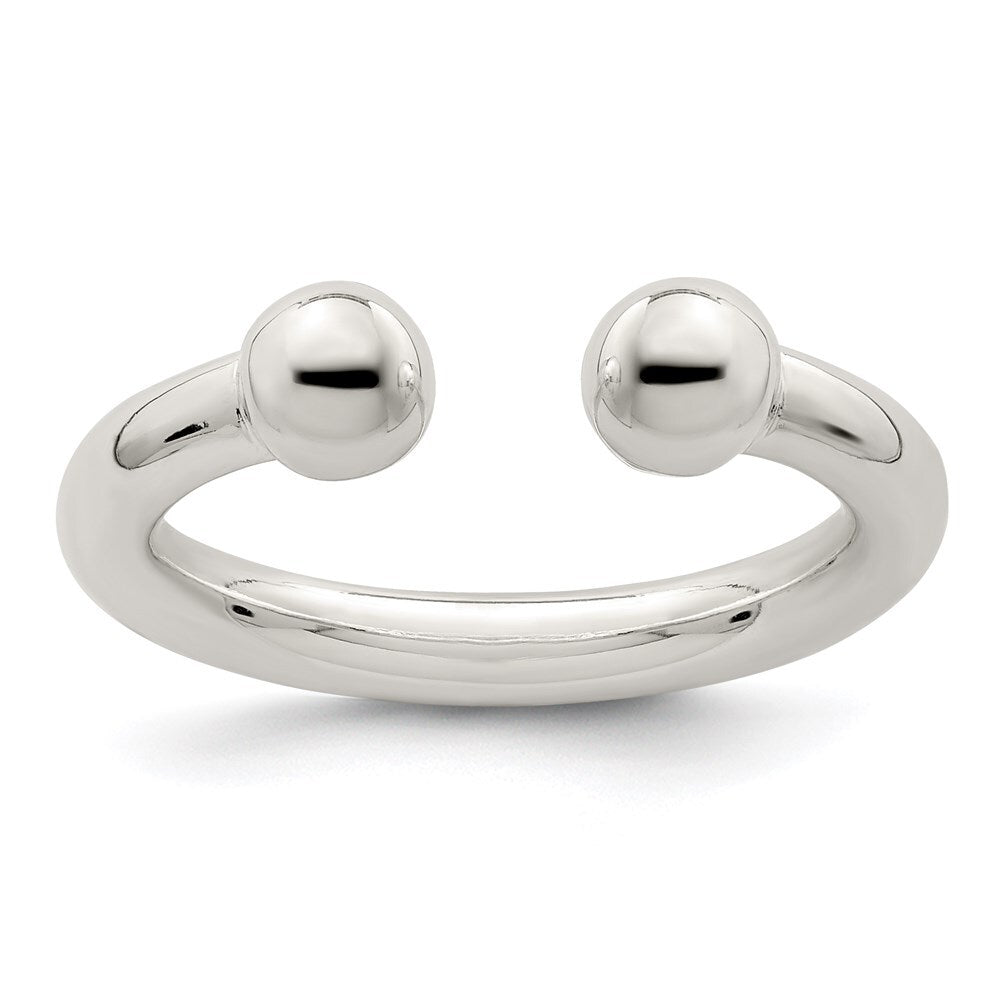 Sterling Silver Tube Ring Size 8