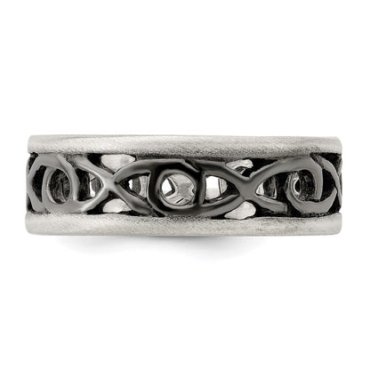 Sterling Silver X&O Design Ring Size 11