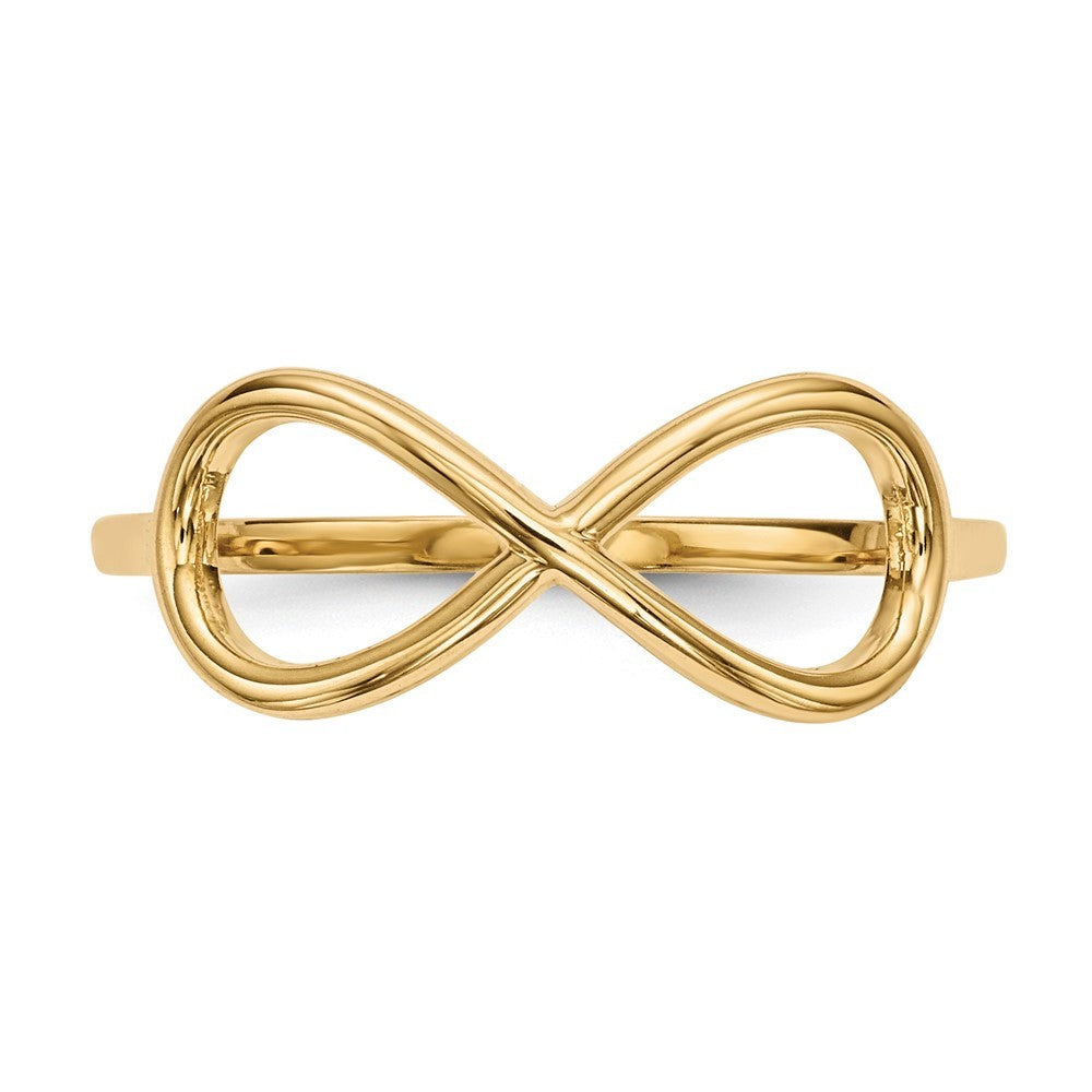 14k Yellow Gold Gold Polished Infinity Ring