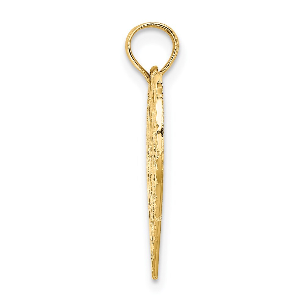 14k Yellow Gold Solid HAPPY BIRTHDAY Heart Charm Pendant for Women