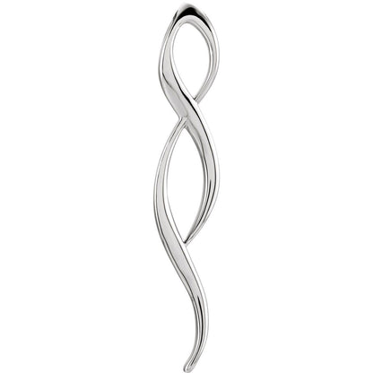 Sterling Silver Freeform Pendant Fine Jewelry Gift for Her Gift for Women