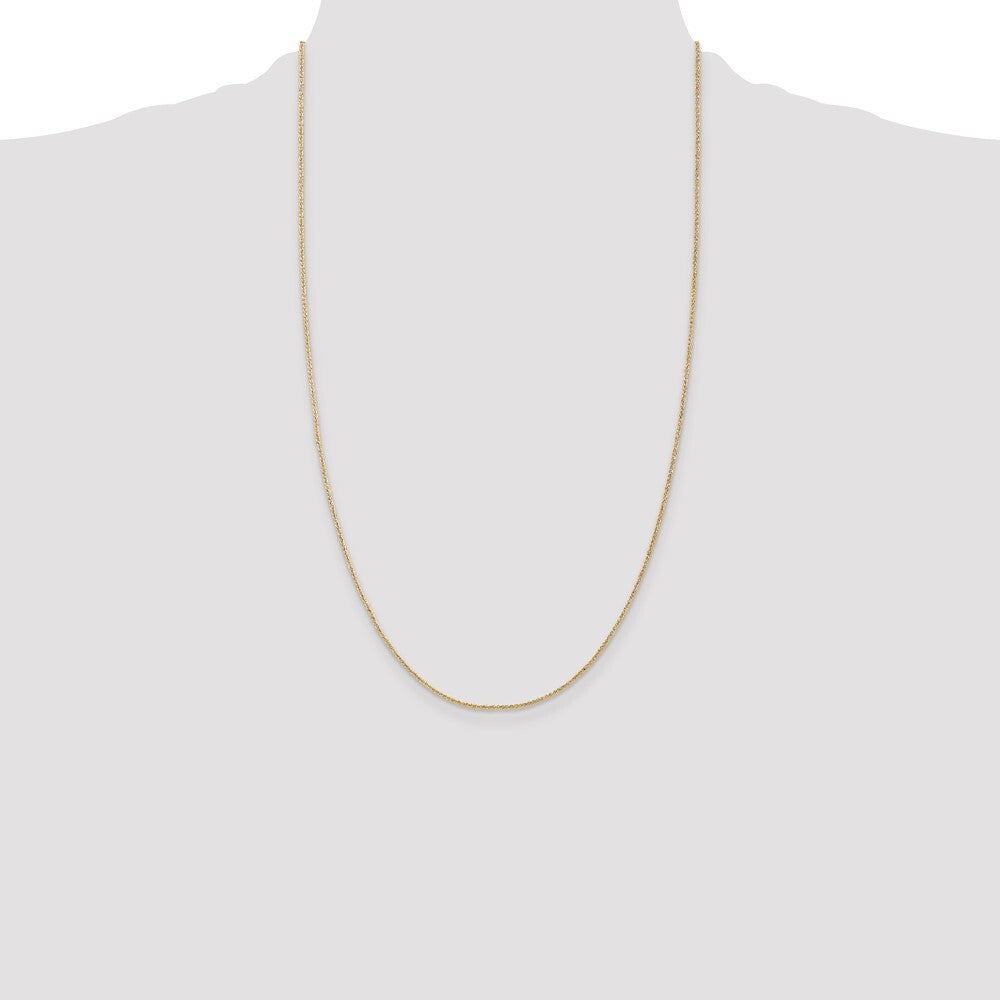 14k Yellow Gold 26 inch 1.05mm Spiga with Lobster Clasp Chain