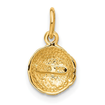 14k Yellow Gold Soccer Ball Charm