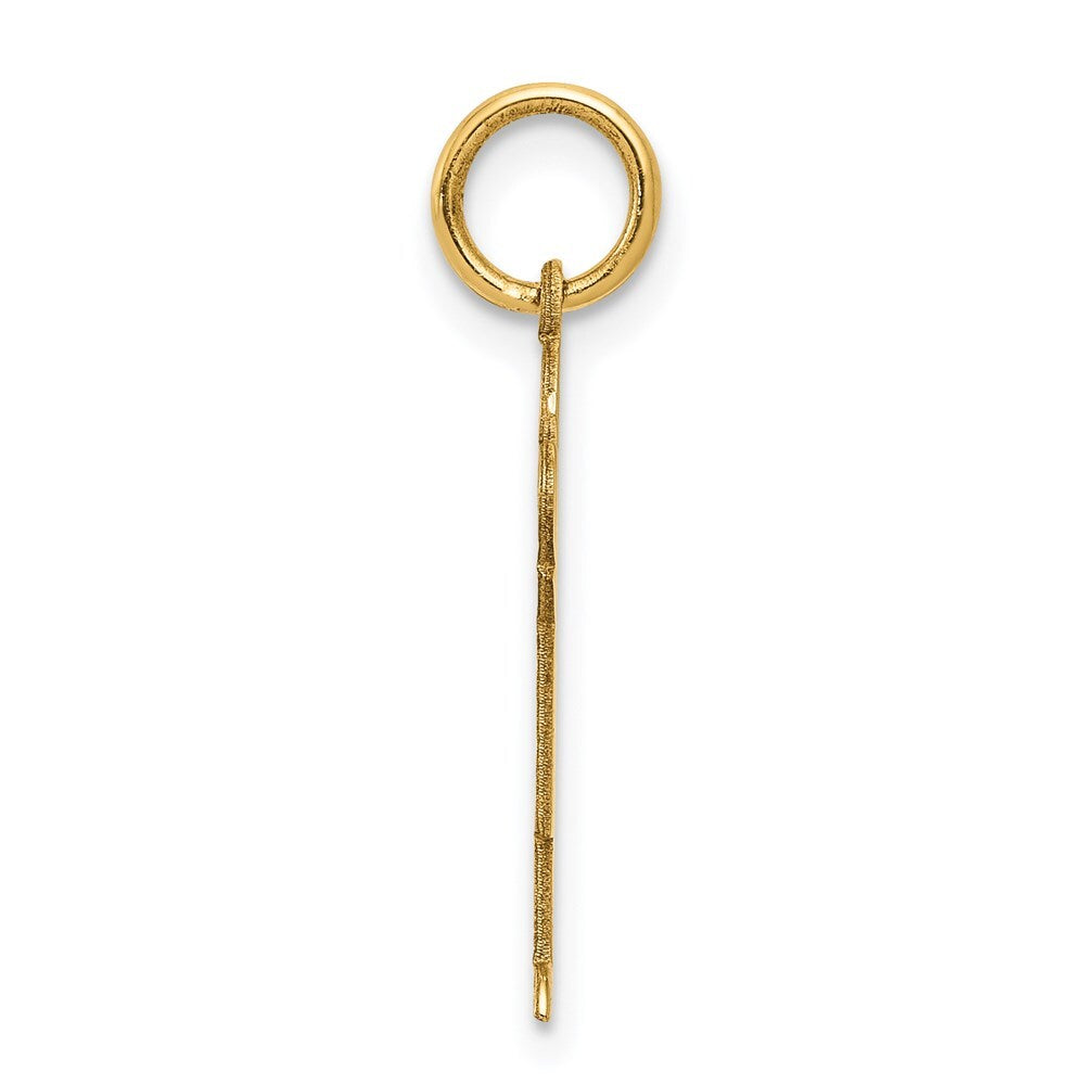 14k Yellow Gold Kid Charm Pendant for Women