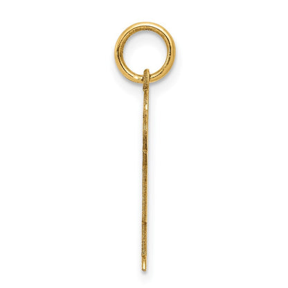 14k Yellow Gold Kid Charm Pendant for Women