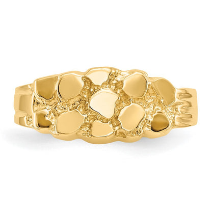 14K Yellow Gold Nugget Ring