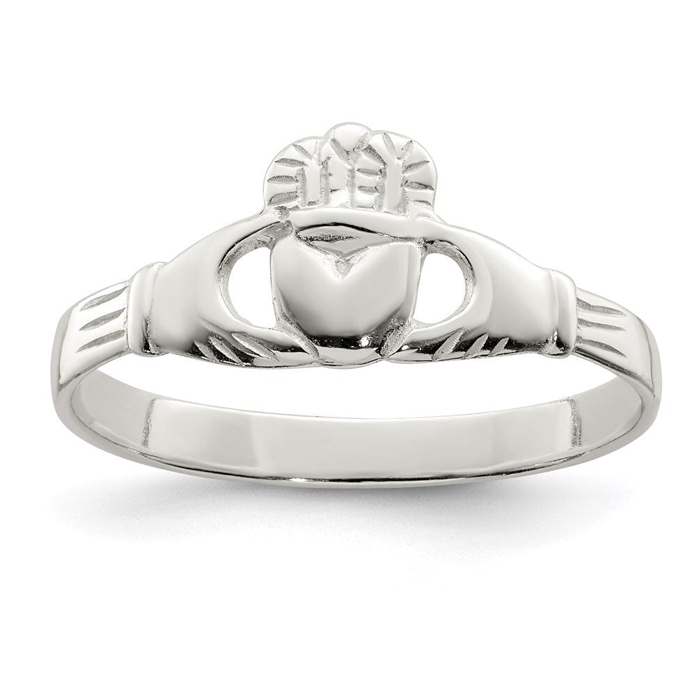 Sterling Silver Claddagh Ring Size 7