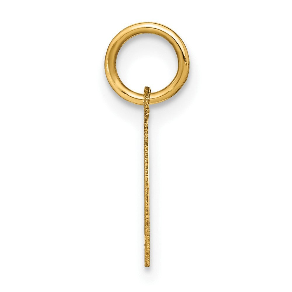 14k Yellow Gold Letter L Initial Pendant