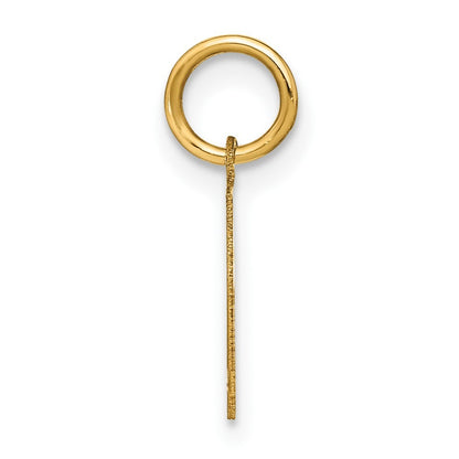 14k Yellow Gold Letter L Initial Pendant