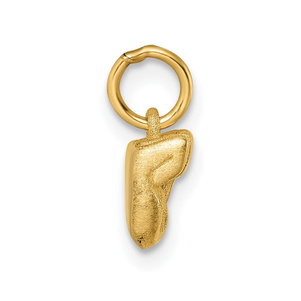 14k Yellow Gold Polished Fist Hand Pendant