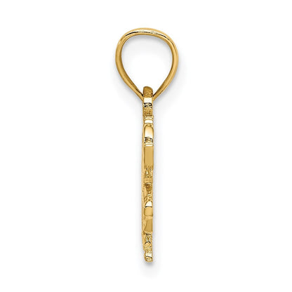 14k Yellow Gold Carousel Horse Charm