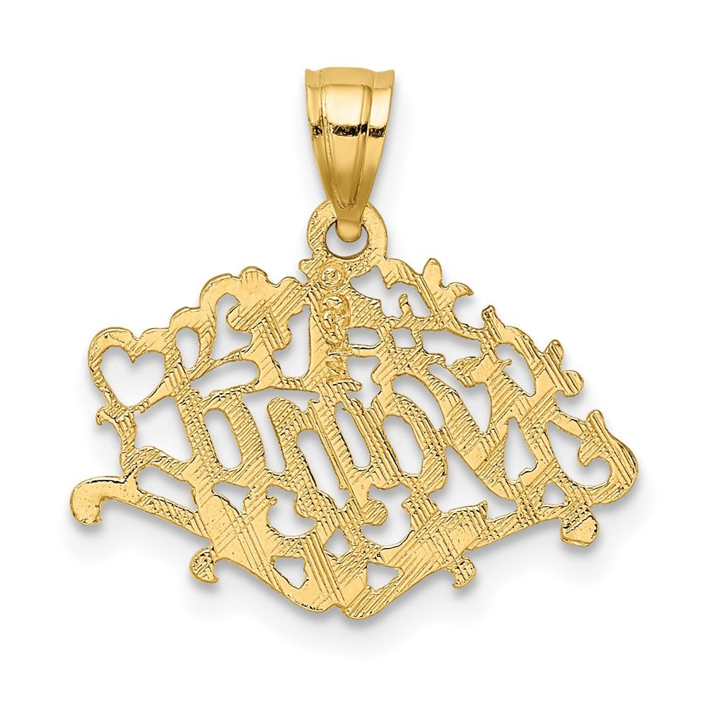 14k Yellow Gold #1 NANA Charm Pendant